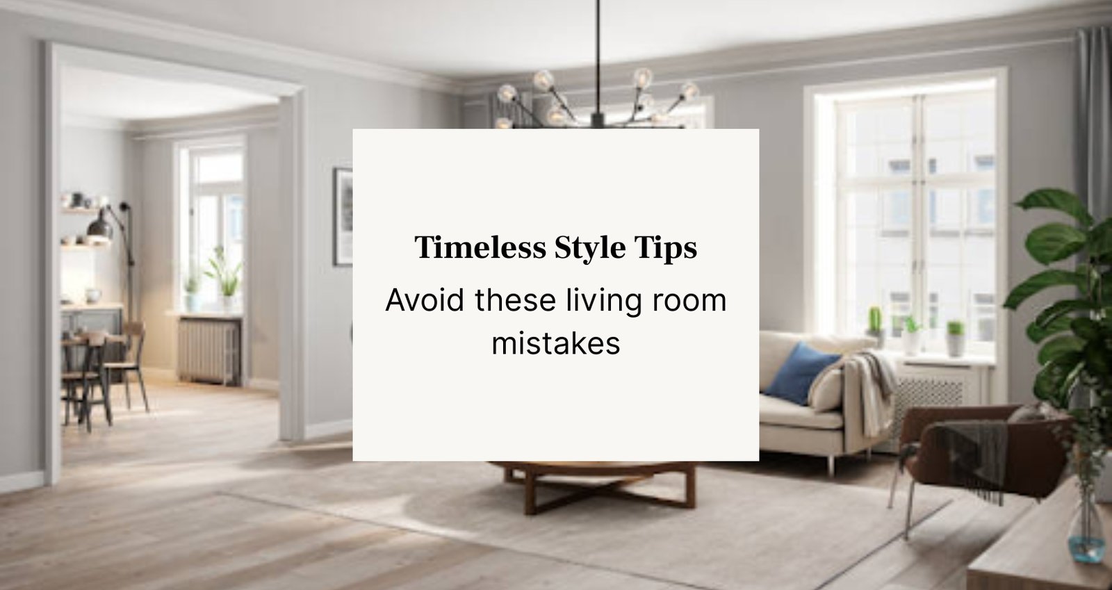 Modern decorated living room with stylish room decor
