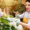 girl taking care of hydrangeas bloom