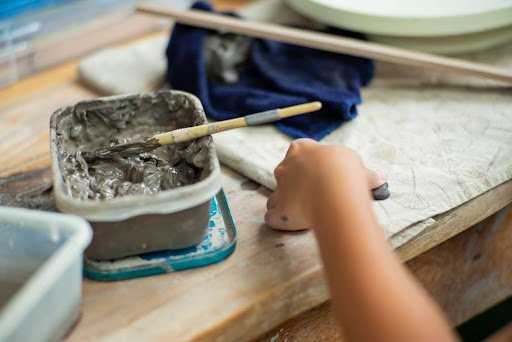 man working with cement mould for diy home projects