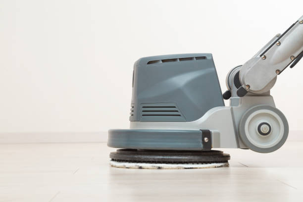 commercial floor scrubbing