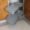 Lazy Susan corner cabinet in small kitchen