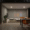 Living room with dim lighting and room decor