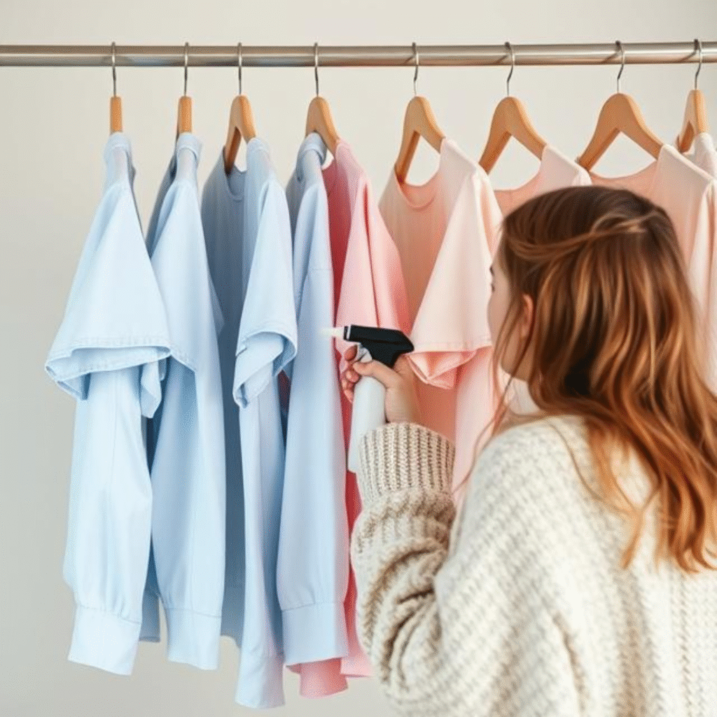 women organizing clothes