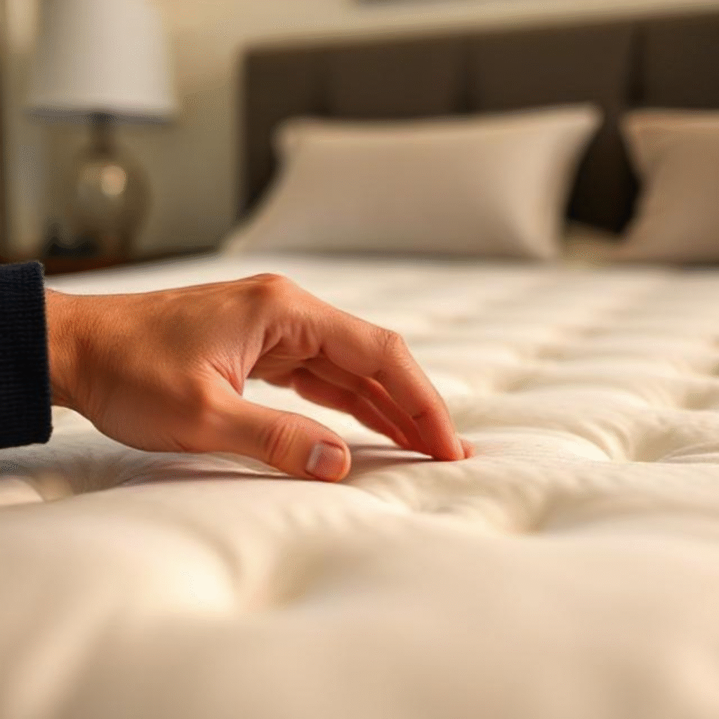 comfortable mattress in guest room