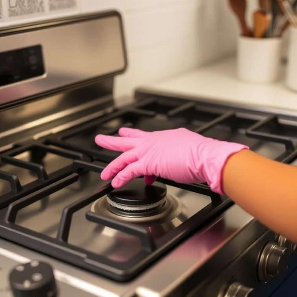 stove stands cleaning