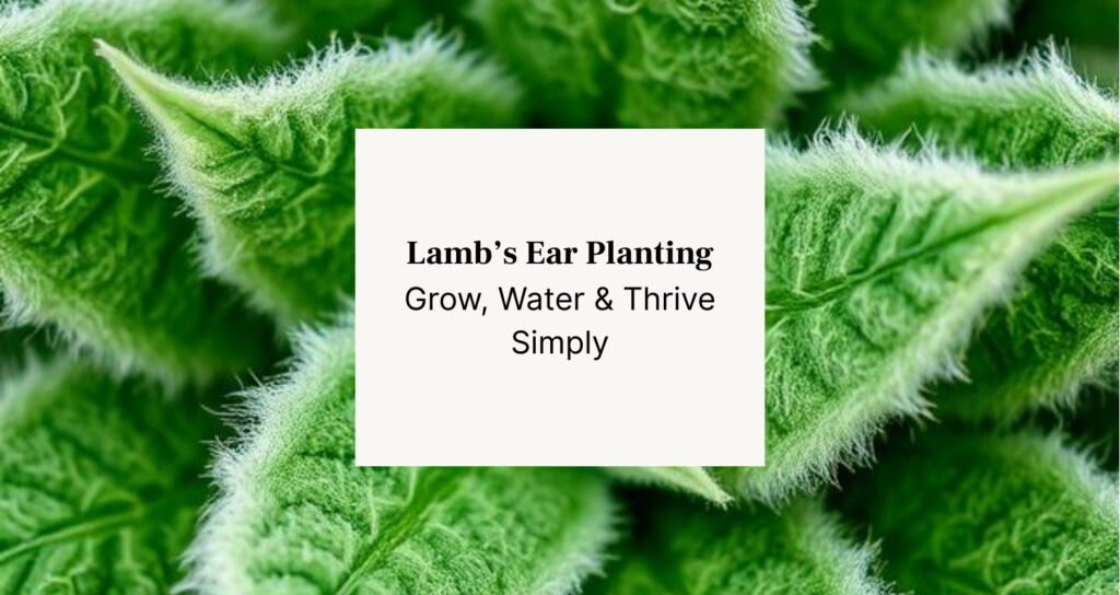 lamb's ear plant