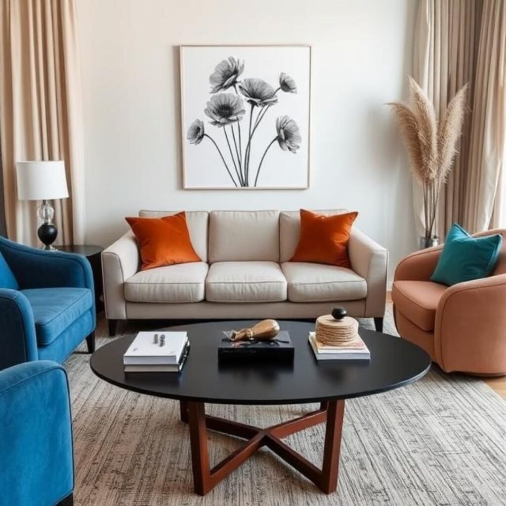coffee table in living room