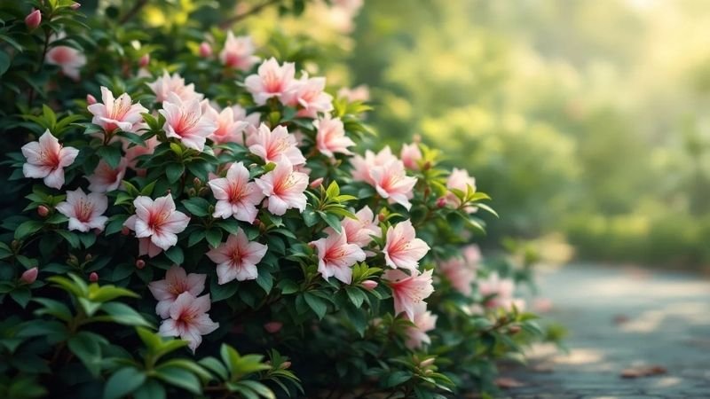 azalea shrubs in fall