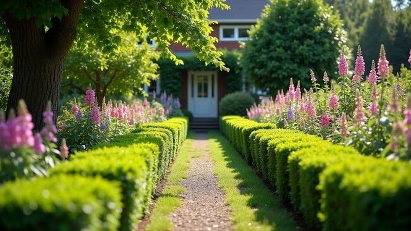 boxwood shrubs used for garden borders