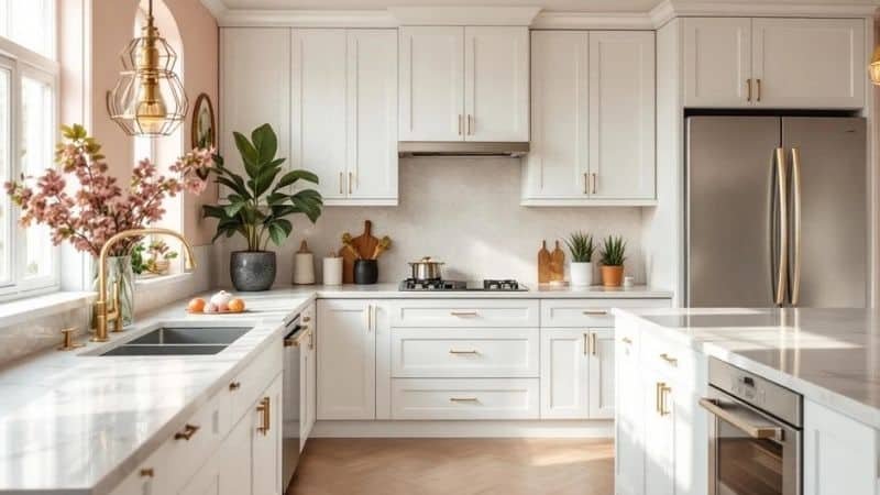 modern kitchen with light tones