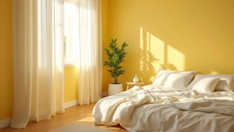 bright yellow wall paint colors over stimulating for bedroom