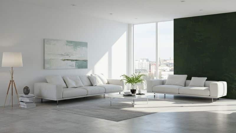 stark white living room paint colors