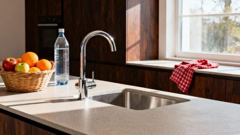 honed countertop kitchen