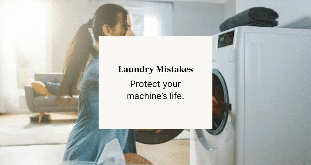 girl putting clothes in washing machine