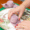 cloth napkins fold in a rose roll method