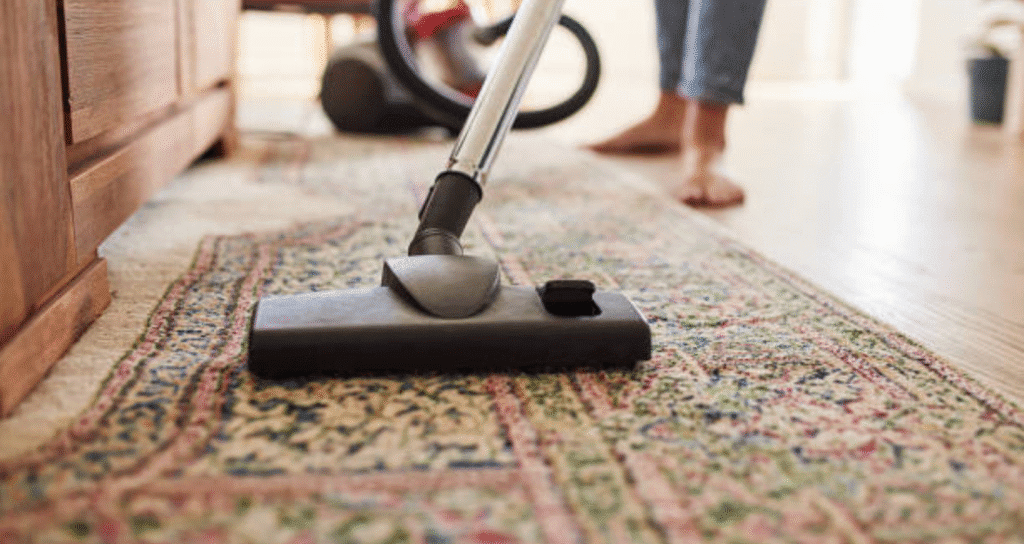 vaccuum cleaning carpet