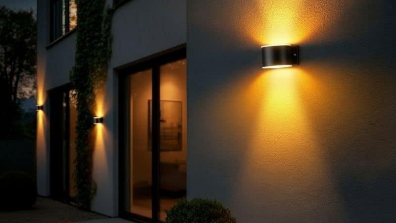 Updated exterior light fixtures