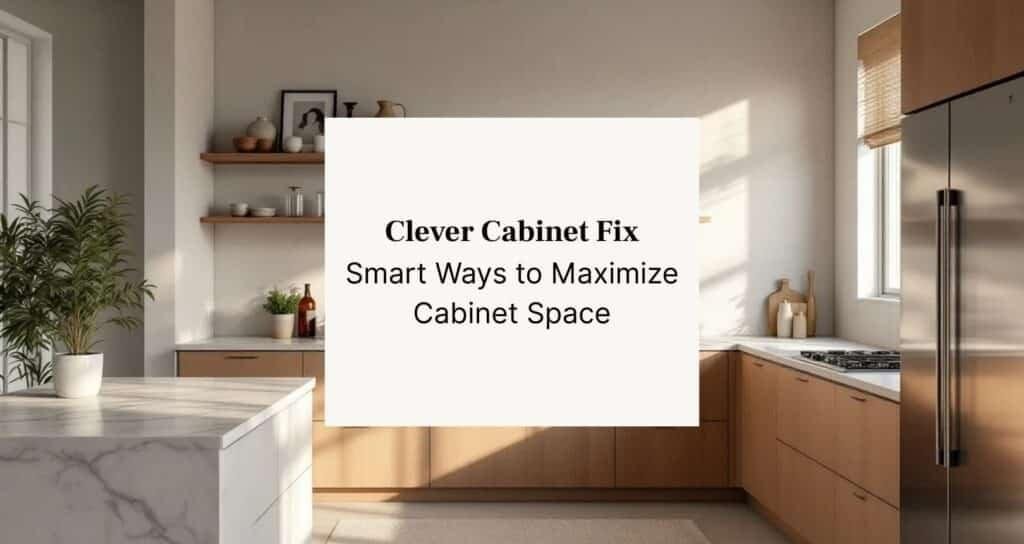 modern kitchen with neatly organized cabinets