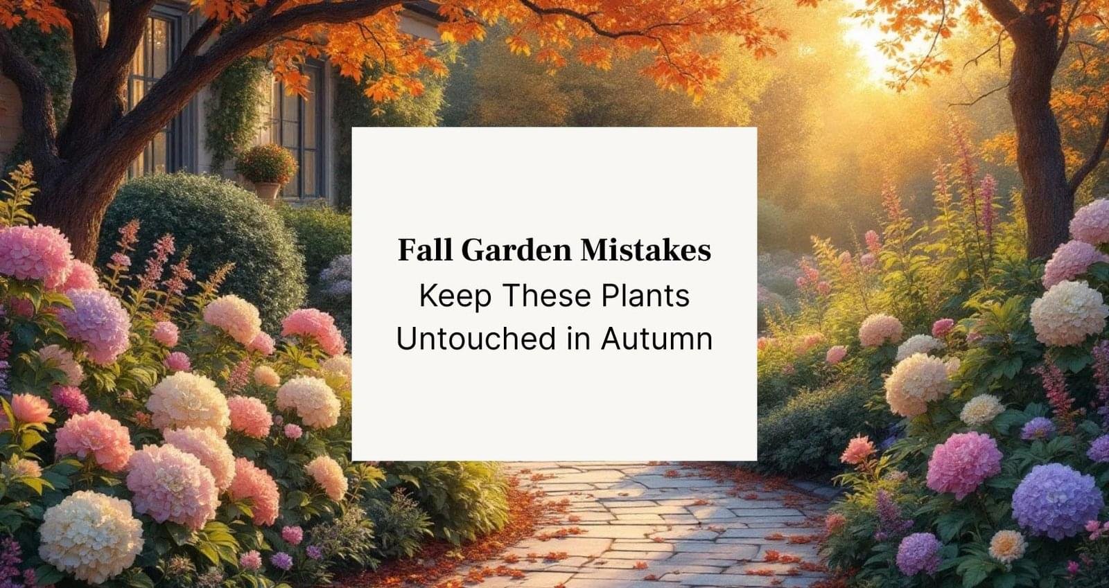 cozy autumn garden