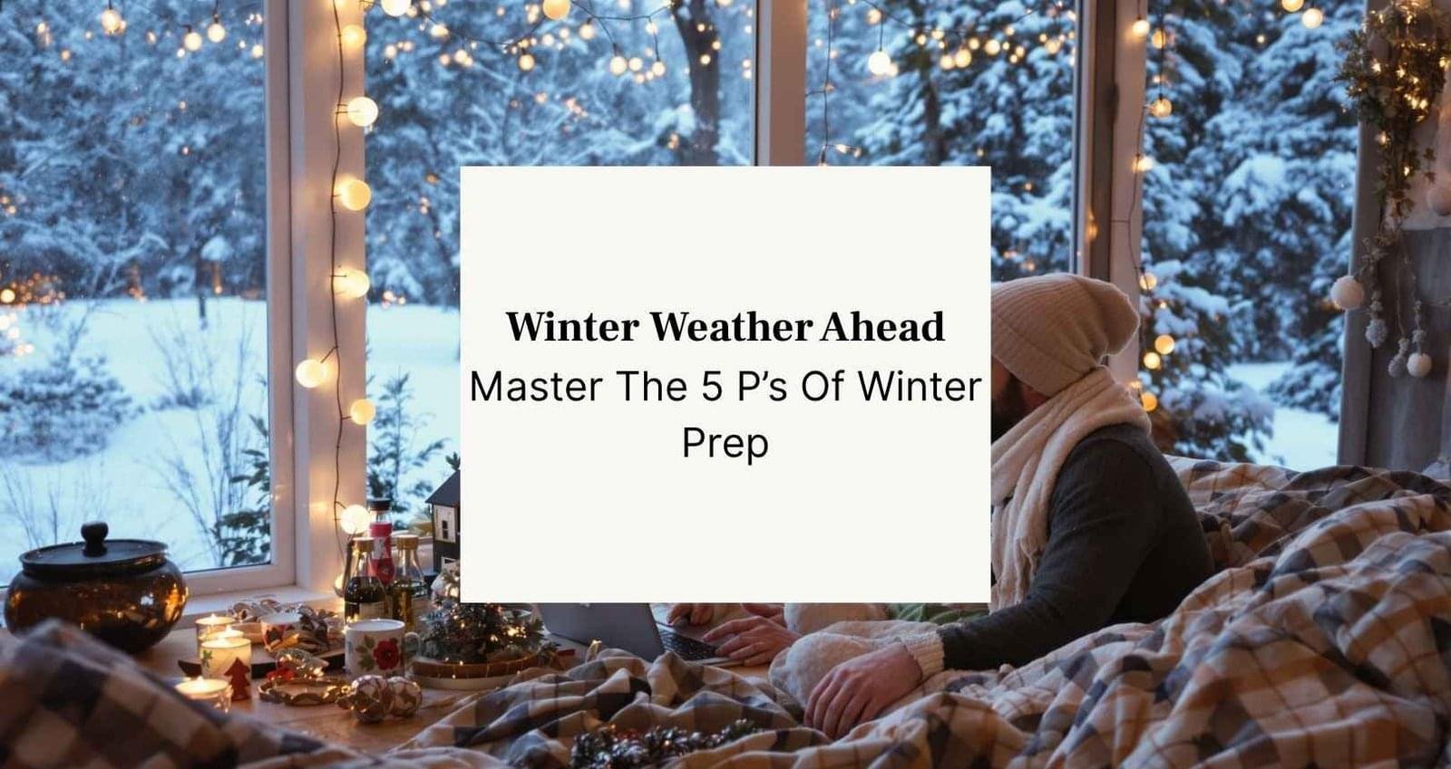 family enjoying cozy winter evening