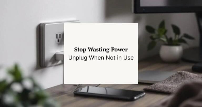 a plugged phone charger